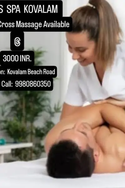 Female to Male full body massage available in Kovalam, Call 9980860350