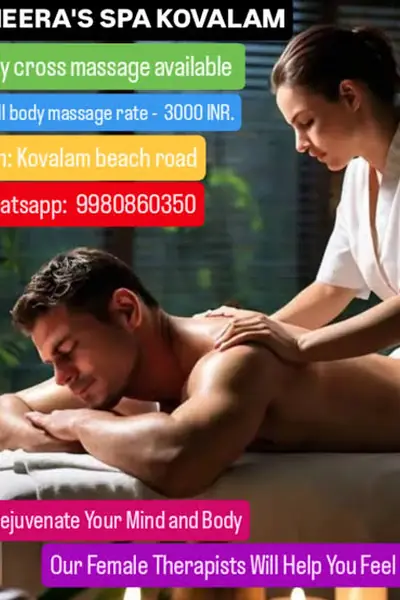 Female to Male full body massage available in Kovalam, Call 9980860350 — image 2